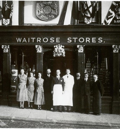 Waitrose shop front in 1937