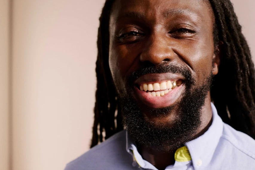 Close up of smiling person