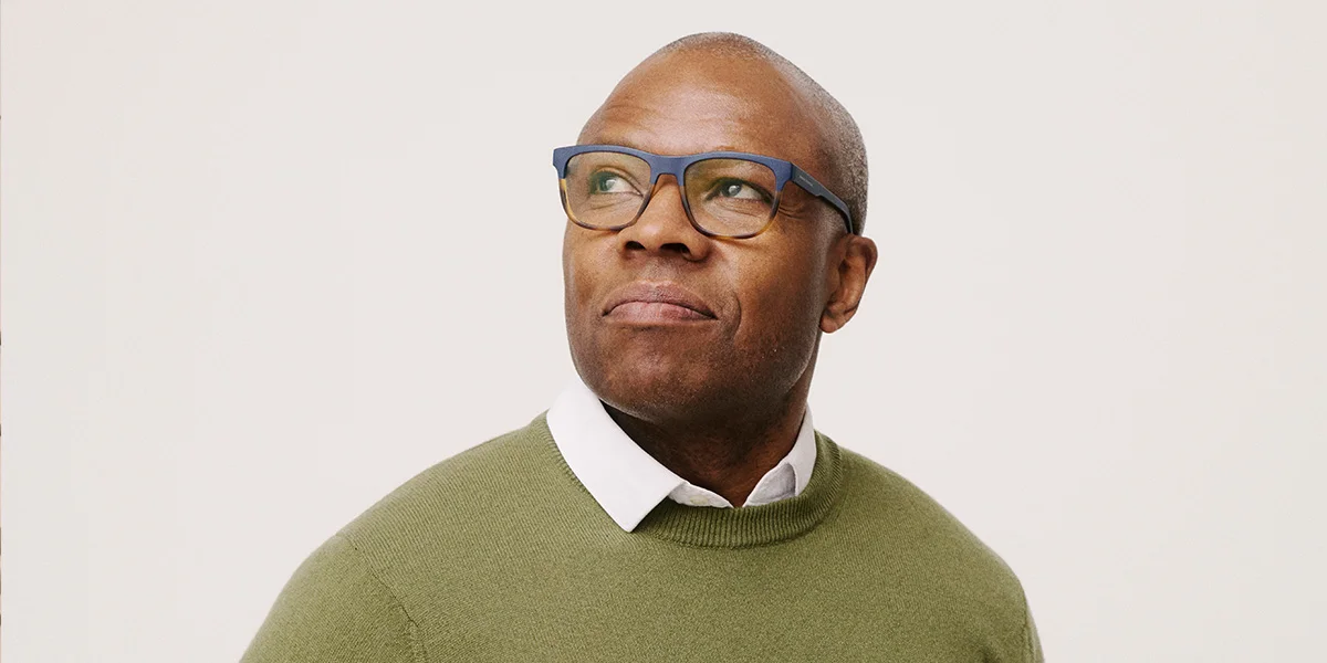 Person looking up thoughtfully
