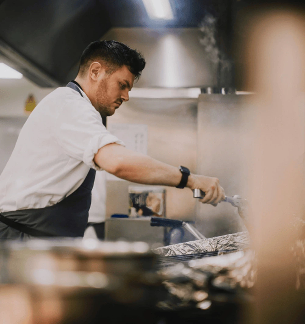 John Lewis chef cooking food